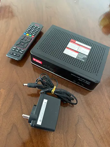 Set-top Box with Remote and Power Adapter - Good Working Condition