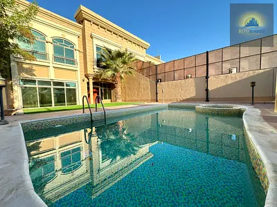 Luxury Villa Six Master Bedrooms Hall, Wardrobes, Nice Bright Kitchen, Maid Room, Driver Room, W.R,PVT, Swimming Pool, Garden Area, Two Car Parking.