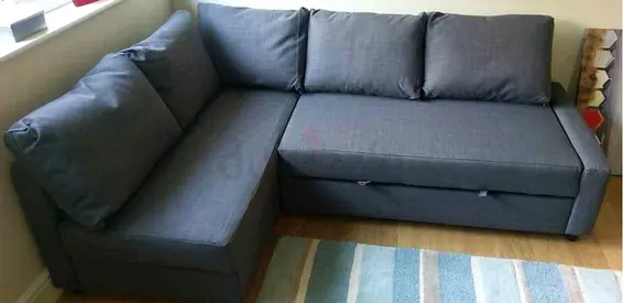 Modern Gray L-Shaped Corner Sofa bed