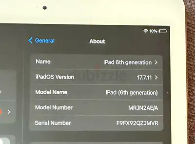 iPad 6th Generation - 32GB, Good Working Condition