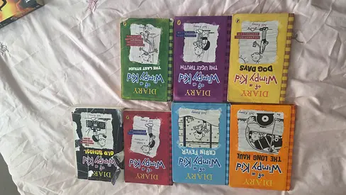 Collection of Diary of a Wimpy Kid books (6 paperback)
