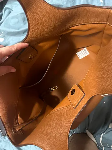House of Little Bunny Soleil - Brown leather tote bag - everyday handbag