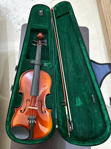 4/4 Full Size Violin with Case and Bow - Good Condition