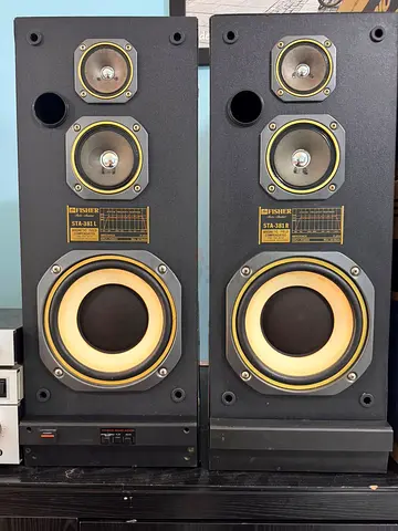 Fisher SA-381L Studio Active 3-Way Tower Speakers (Pair)