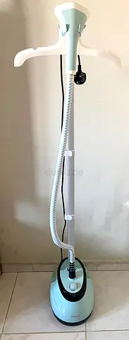 Standing Garment Steamer - Light Blue, Good Working Condition