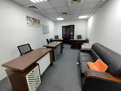 100 sft Fully Furnished Office Near City Center Metro Station Port Saeed for only AED 32000