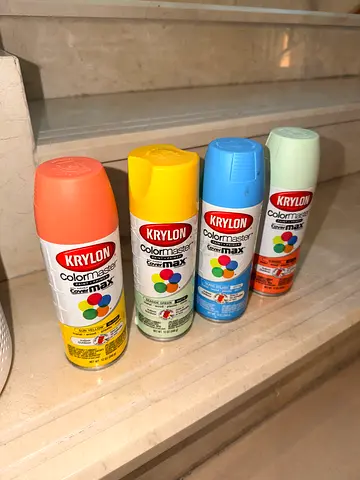 Krylon Colormaster Spray Paint - 4 colors