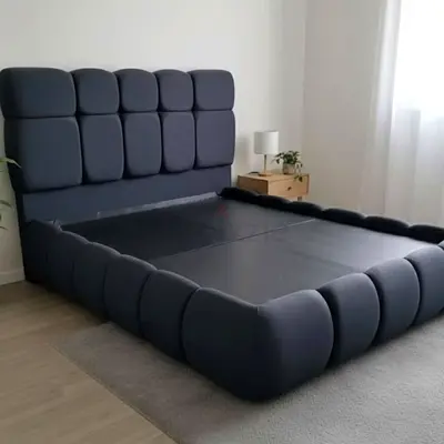 Elegant Queen Size Bed | Modern Stylish Upholstered Bed 🛏️✨