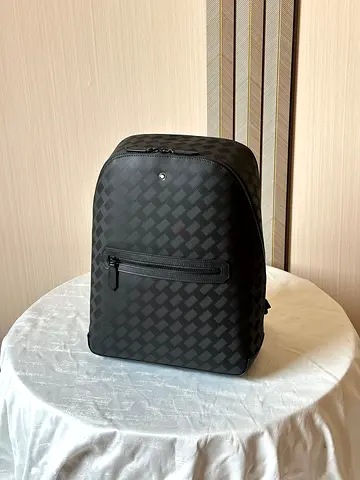 Mont Blanc Black patterned backpack