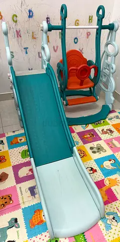 Kids Indoor Slide and Swing Combo - Good Condition