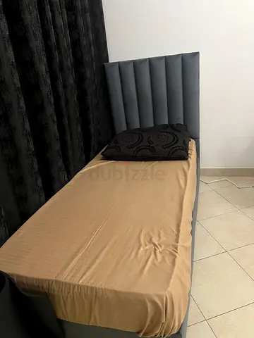 Single bed with memory foam mattress