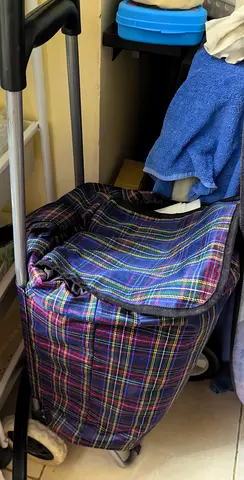 Foldable shopping trolley bag with wheels - new
