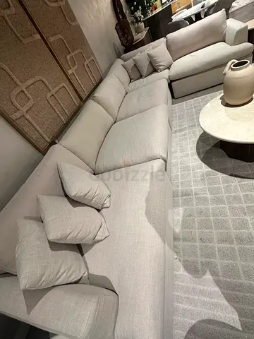 Pan Home Demarcus Beige Corner Sofa – Large L-Shaped Sectional (Great price)