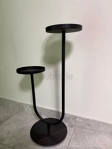 Modern Black 2-Tier Plant Stand / Display Stand