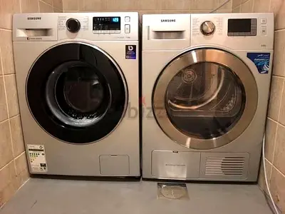 Free delivery Samsung Front Load 8 kg Washer and Dryer Set - Good Condition