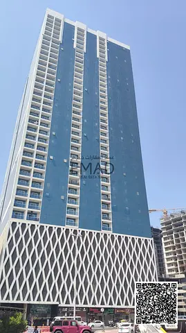 FULLY FURNISHED | 2 Bed Hall | Parking | Creek View | 2 Balconies | Closed Kitchen | Oasis Towers Ajman|
