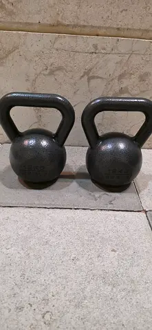 12kg kettlebells pair