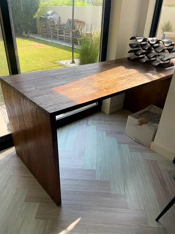 Sturdy Solid Wood Bar Table