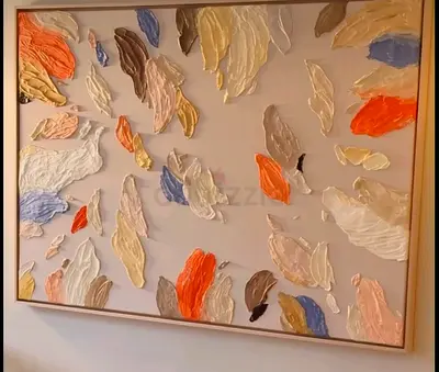 Handmade Textured Abstract Painting – 120×90 cm