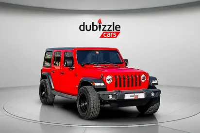AED 1216/month | 2020 Jeep Wrangler Unlimited Sport | GCC Specs | Ref#528531