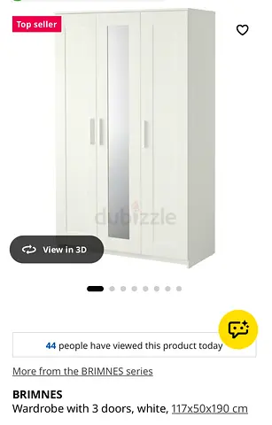 Three door wardrobe for Sale