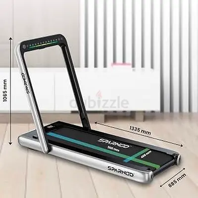 Sparnod Foldable Motorized Treadmill 3.0 HP - Compact Home Runner
