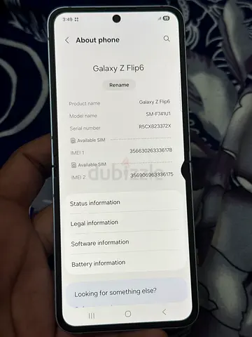 Samsung Z Flip 6 256gb ram 12 gb lcd dot