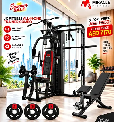 JX Fitness All in One Functional Trainer Combo Set- JX-925