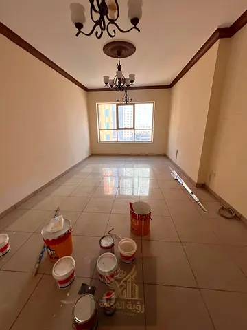 For annual rent in Sharjah Al Khan directly on the Corniche two bedrooms and living room including one master bedroom three bathrooms storage room ope