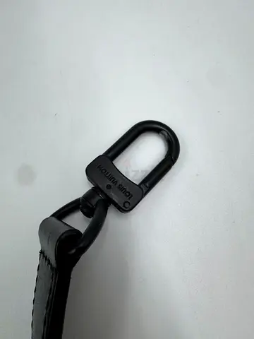 LV soft trunk box black leather monogram