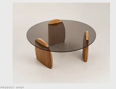 Kutis Round Glass Coffee Table