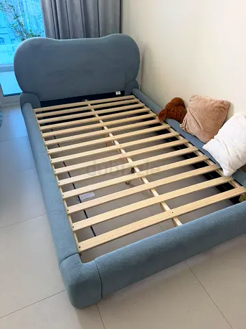 PAN Emirates Upholstered Bed 120 × 200 cm – Like New | AED 400