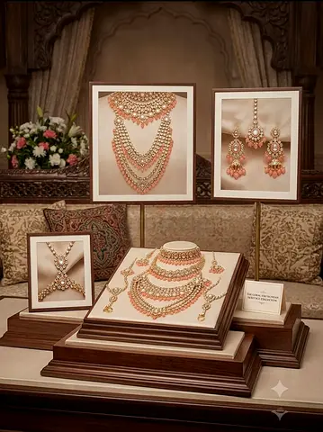 Bridle full set Traditional Indian bridal necklace set with matching earrings and bracelet