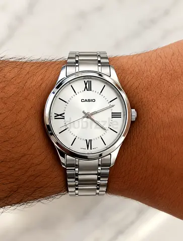 Attractive Casio Men's Stainless Steel Watch with Roman Numerals for 60 AED Only!