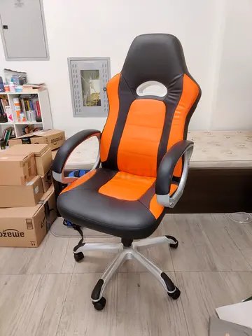 Ergonomic Orange & Black Gaming/Office Chair with Wheels