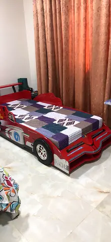 Red Kids Race Car Bed - Good Condition