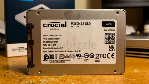 Crucial MX500 500GB 2.5" SATA SSD - Good Working Condition