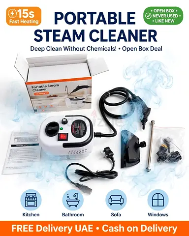 Portable Steam Cleaner - Open Box, Like New (Complete Accessories)