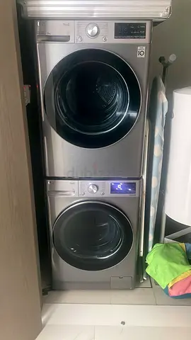 LG 9 kg washer and 9 kg dryer separate set new model slightly used