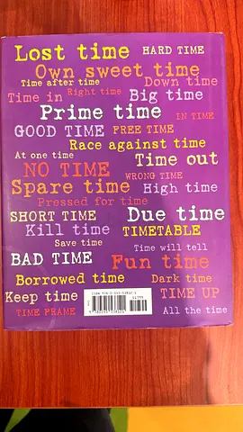 Time-themed notebook / journal (purple cover) - unused