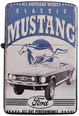 Vintage Ford Mustang Zippo-Style Lighter - UNUSED 18