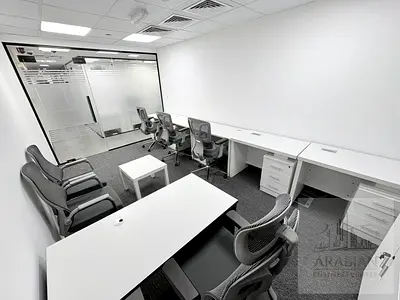 Fully Furnished 300 Sqft Office | AED 51K | Near Sharaf DG Metro | No Commission