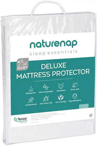 Baby Mattress Protector - 70 x 140 cm - Waterproof, Hypoallergenic - Made in Europe
