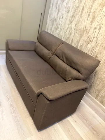 Brown 3-Seater Sofa - Good Condition