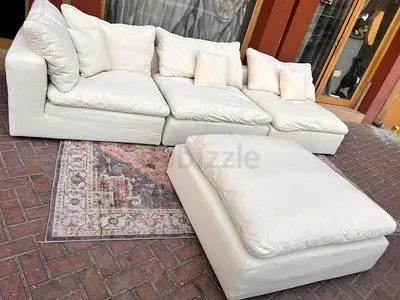 Looks Marina Home Modern Luscious Sofa with ottoman