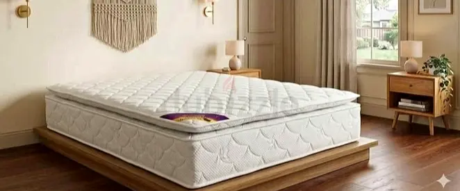 New King Size Spring Mattress With Top Pillow