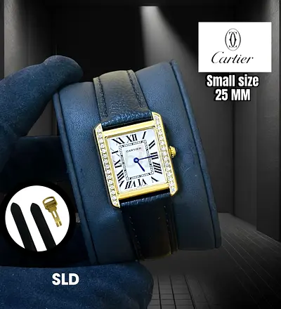Cartier tank womens quartz watch