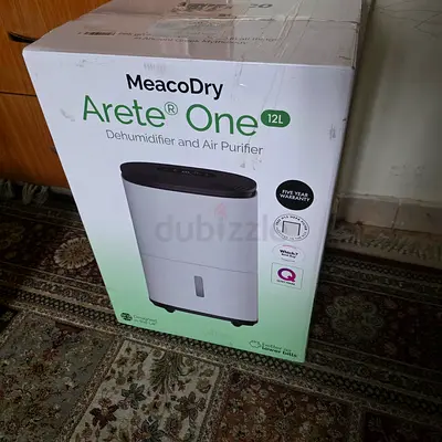 MeacoDry Arete One 12L Dehumidifier & Air Purifier. New. Unused. Worth Close to AED 3,000.