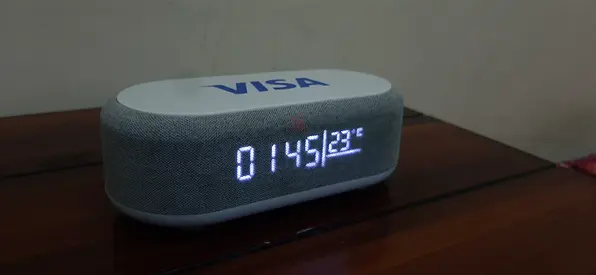 Smart Bluetooth Speaker with LED Clock and Temperature Display
