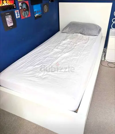Ikea single size bed with mattress